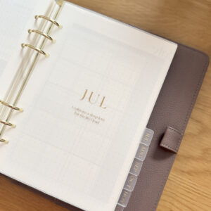 Dividers for Ring Binder or Planner – Monthly Separators